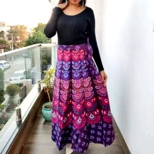 DAM GOOD YARN Mandella Maxi Wrap Dress